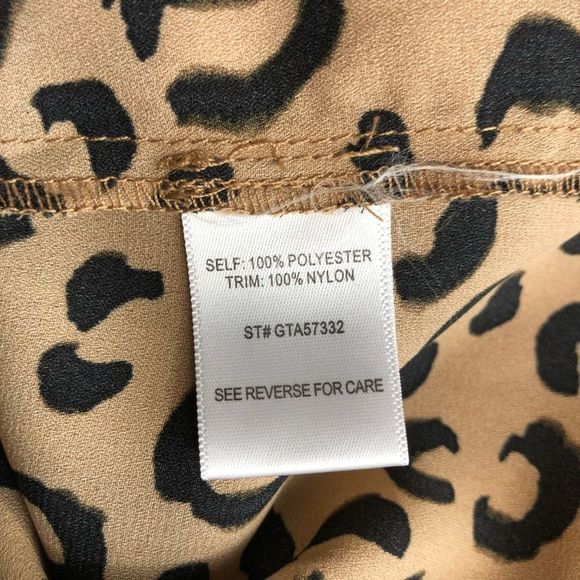 Vixbe Leopard Print Spaghetti Strap Lace Trim Cami size XL - Picture 10 of 12